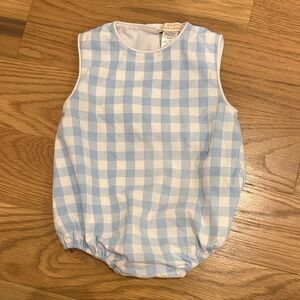 The Beaufort Bonnet Company Blue and White Gingham One Piece